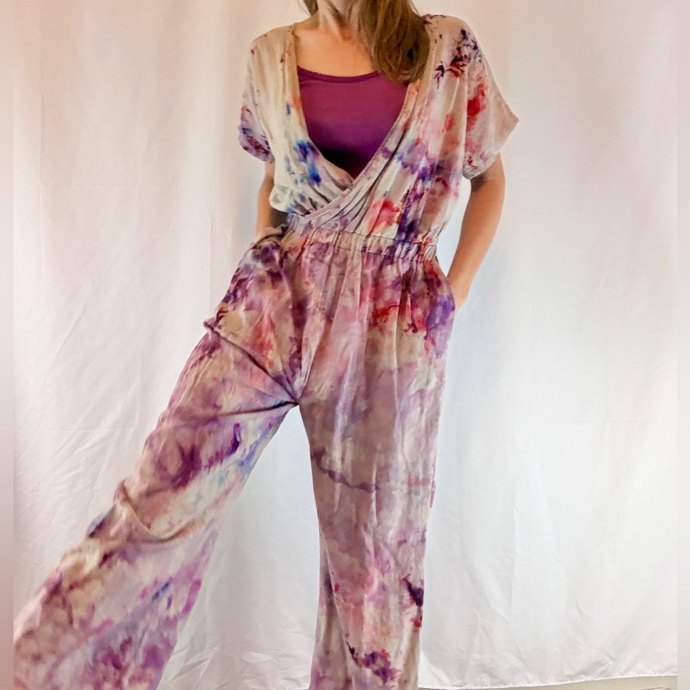 Multicolor Tie-Dye Jumpsuit